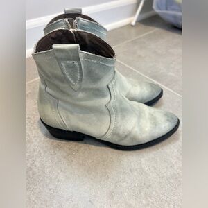 western-style leather ankle boots size 39‎